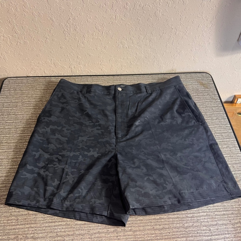 Peter Millar Crown Sport Golf Shorts Camo Performance 38 Camouflage Stretch